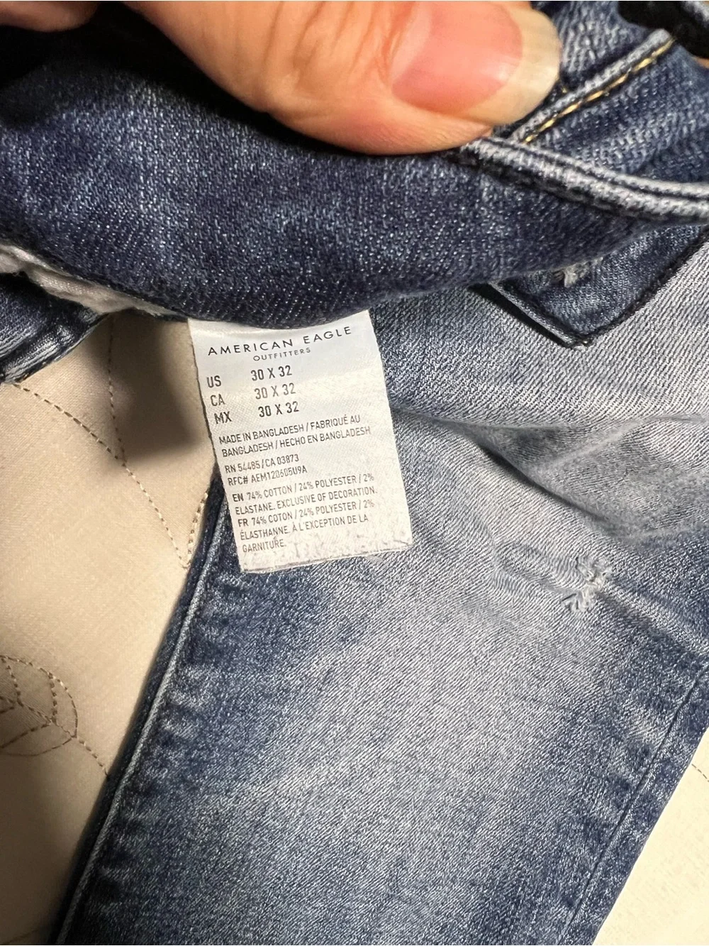 American Eagle Outfitters Men's Medium Blue Slim Straight Jeans N10.1